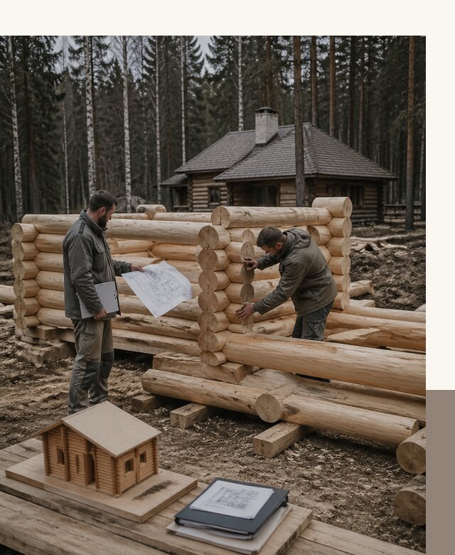 Проектирование и строительство домов из бревна в Якутске